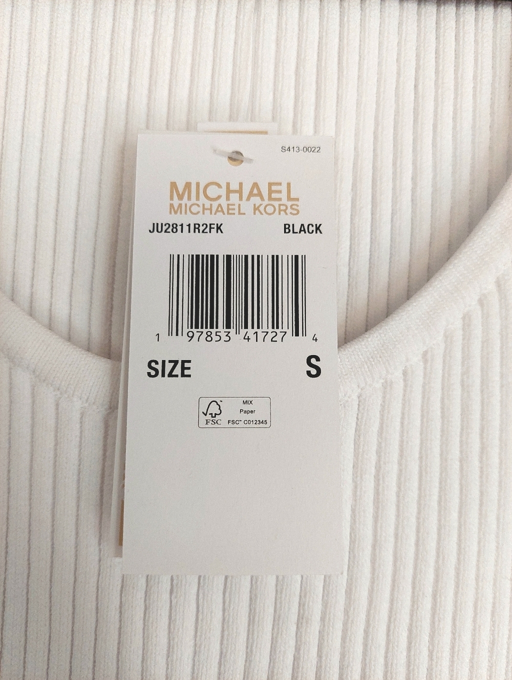 Michael Kors Ombré Ribbed Stretch Viscose Dress Size S NWT - Picture 7 of 15